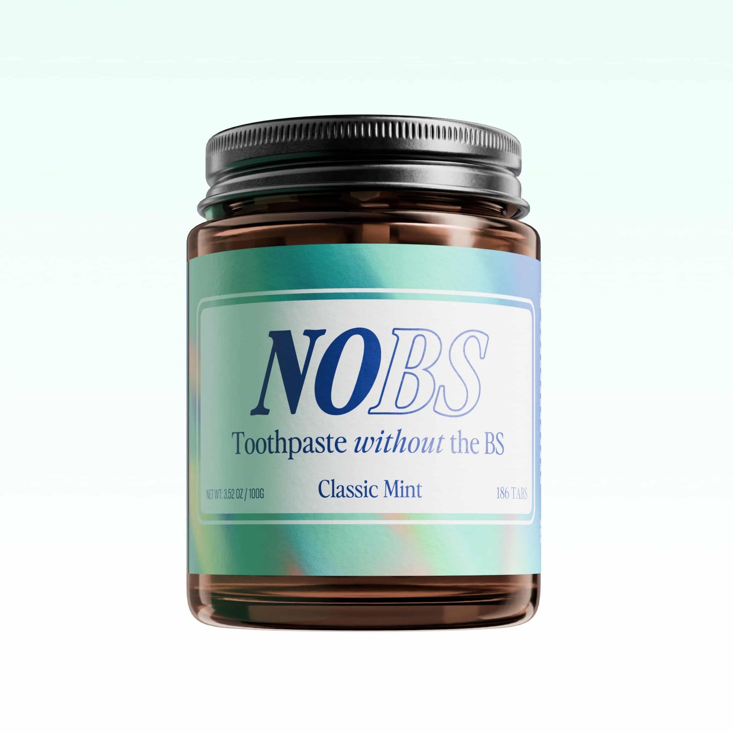 NOBS (No Bad Stuff) Toothpaste Tablets - Nano Hydroxyapatite, Fluoride & Plastic Free, Eco & Travel Friendly - Remineralize with NHA.  2-pack